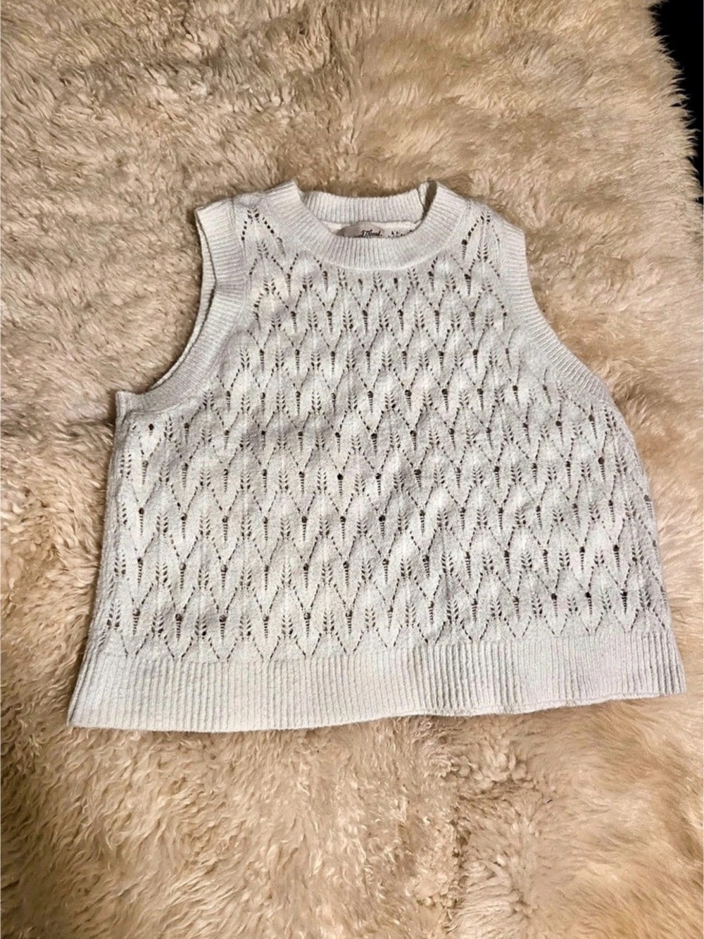 Universal Thread Open Knit Sleeveless Sweater Size Large